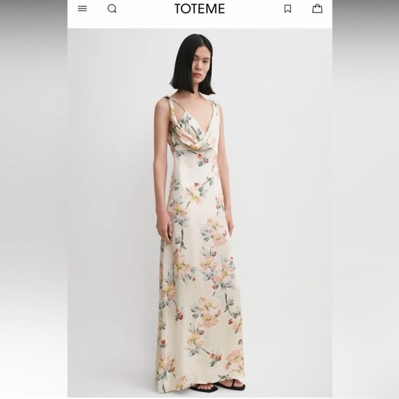 Toteme Dresses & Skirts - Toteme Floral Cream Maxi Skirt